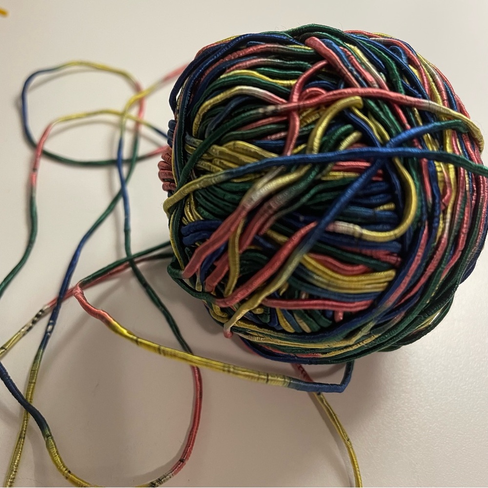 Vintage Ball of Silk Rope Yarn